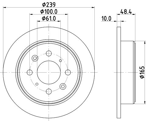 HELLA PAGID stabdžių diskas 8DD 355 103-111